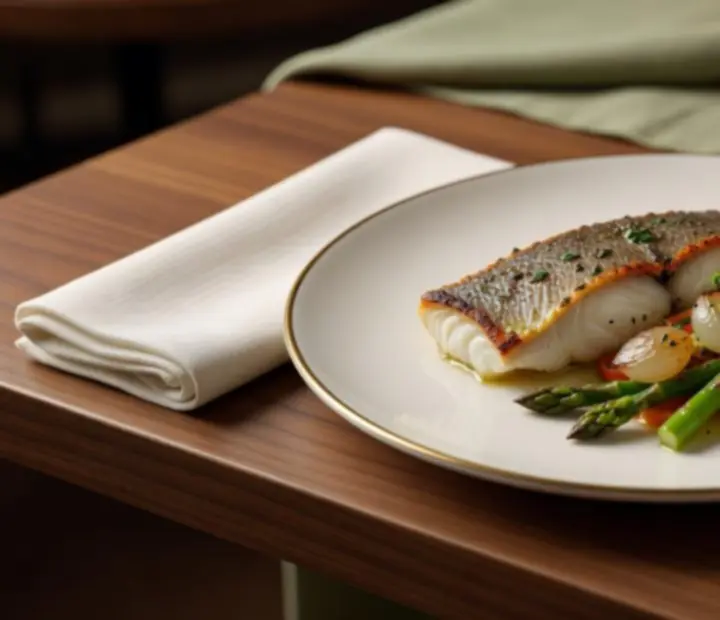 Halételek elegáns tálalásban a Dining Cornehh Hr étteremben