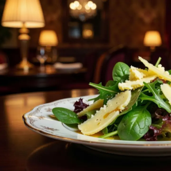 Friss saláta tál a Dining Cornehh Hr étterem menüjéről